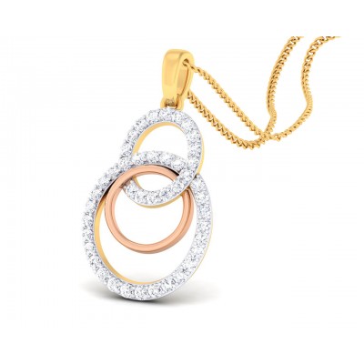 Cerena Diamond Pendant in Gold